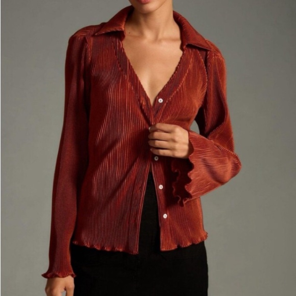 Anthro Dolan Retro Button Up Top